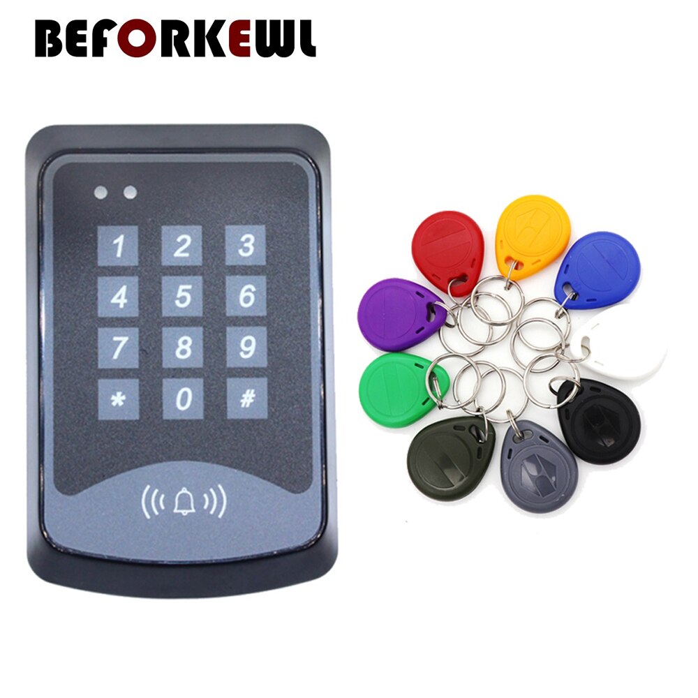 Keypad DOOR RFID Access Control System Device Machine 125Khz RFID Security Proximity Entry Door Lock