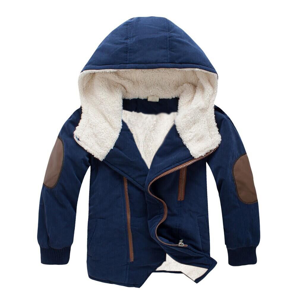 Jongens winterjas koreaanse 4-13 jaar meisjes donsjassen meisjes kinderparka's plus fluweel dikke pu stiksels unisex