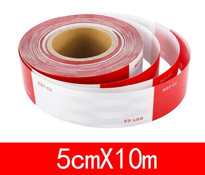 DOT Reflective Warning Tape Safety Film for Truck: 5cmx10m