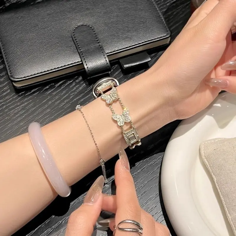 Butterfly strap suitable for Xiaomi Band 8 Pro/9Pro，8/8 NFC/9/9NFC/10/10NFC，For Mi band 3/4/5/6/7， For Redmi Watch4/Watch5