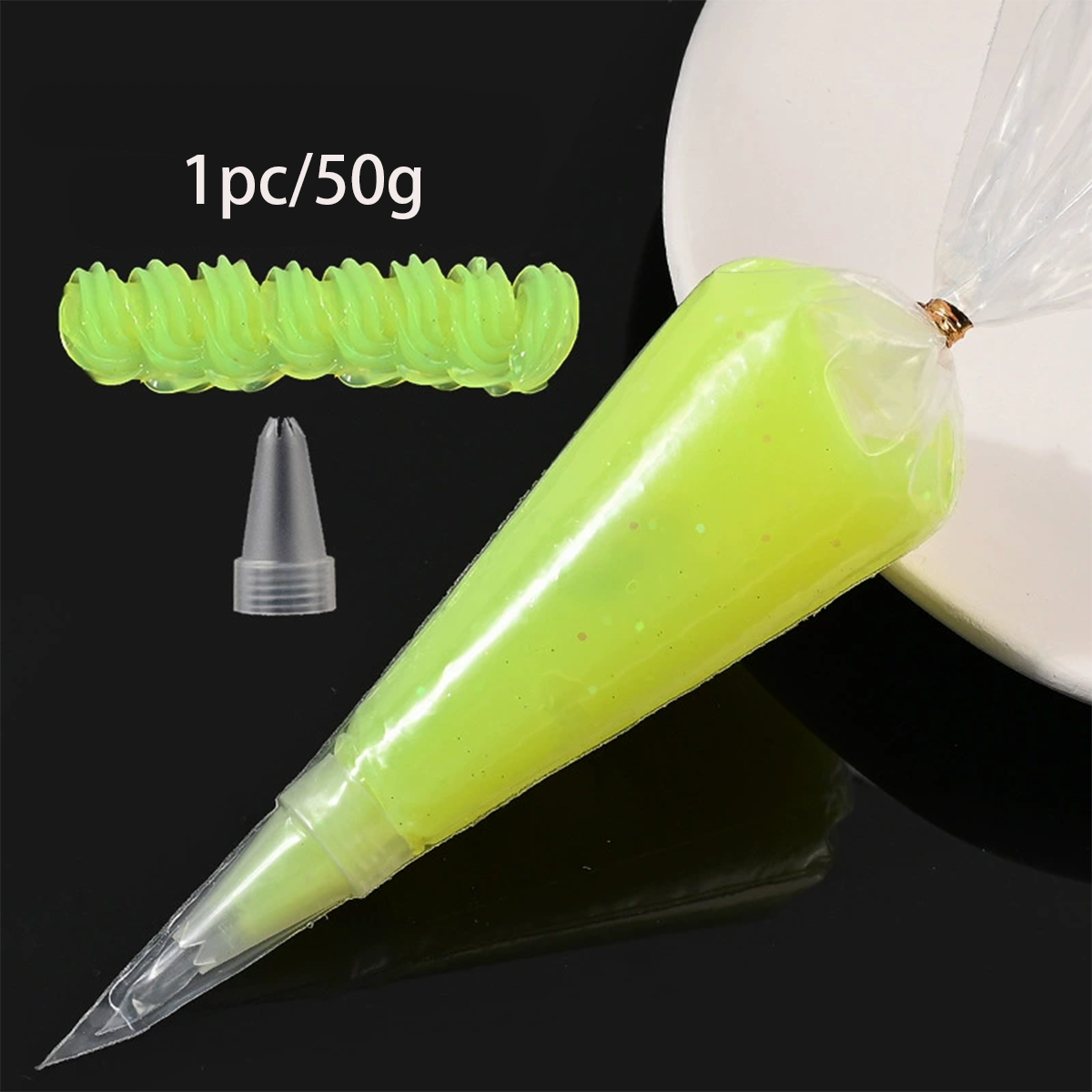 Colle gelée transparente 50g pour l'artisanat de bricolage | Colle crème simulée | Décoration de coque de téléphone, de fête, fournitures artistiques (Non-Toxi: Rouge