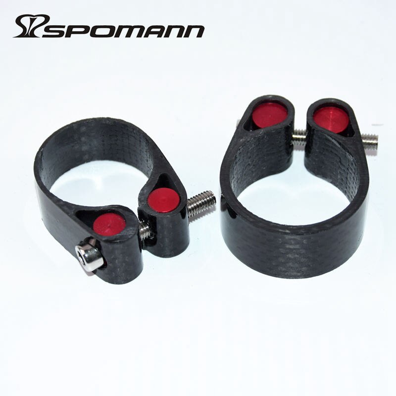 Brand lightest Road bike matt 3K full carbon fibre bicycle seatpost clamp MTB Mountain bike carbon seat clamp part Free ship