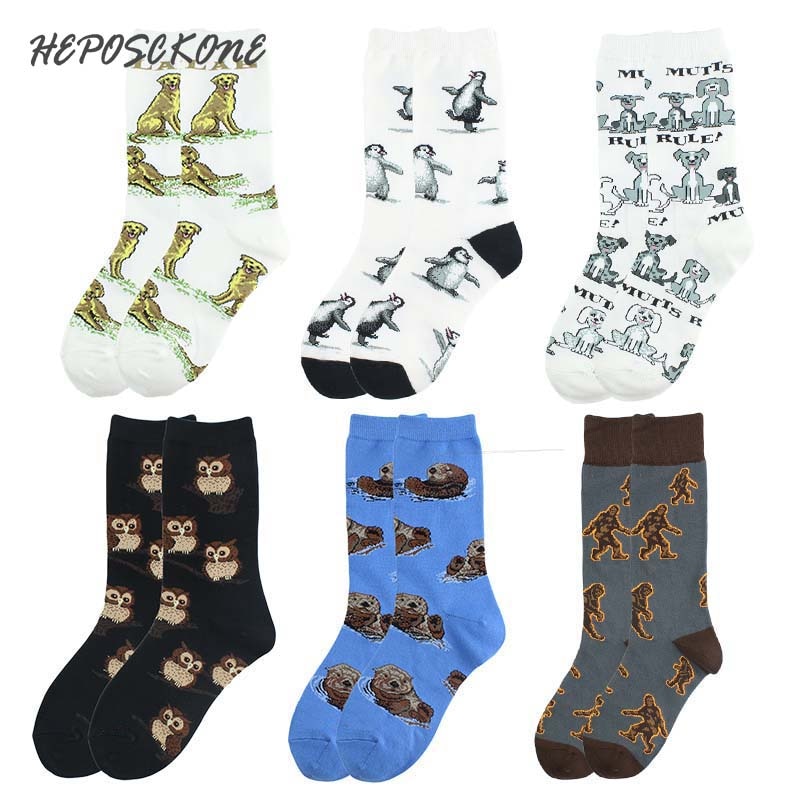 Verschillende Honden Grappige Sokken Vrouwen Kawaii Uil Mutts Penguin Leuke Sokken Mooie Japanse Harajuku Calcetines Mujer Sokken