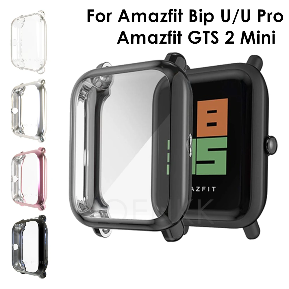 Funda protectora de TPU para Xiaomi Amazfit Bip U Pro GTS 2 Mini Protector de pantalla carcasa protectora de reloj para funda Amazfit Bip Lite