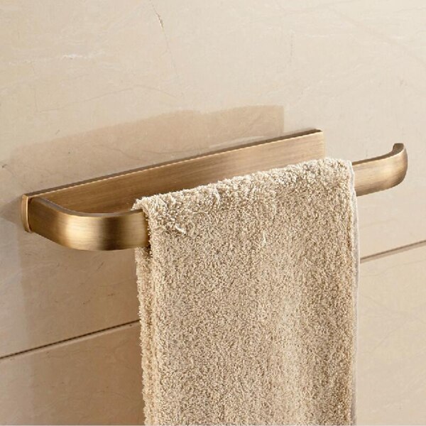 Messing håndklæde ringe rose guld håndklæde ring badeværelse tilbehør badeværelse hardware håndklædeholder messing badeværelse hardware håndklæde bar: 810f