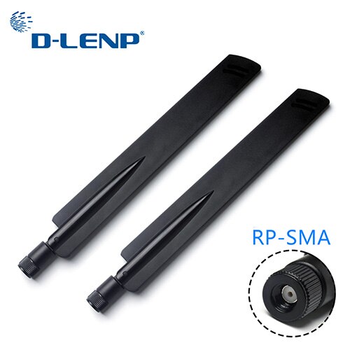 1 pair Dlenp 2.4Ghz Wireless WIFI Router Antenna Aerial Booster 18 dbi SMA/ RP-SMA Optional AP Bridge WLAN Router Connector: RP-SMA Connector