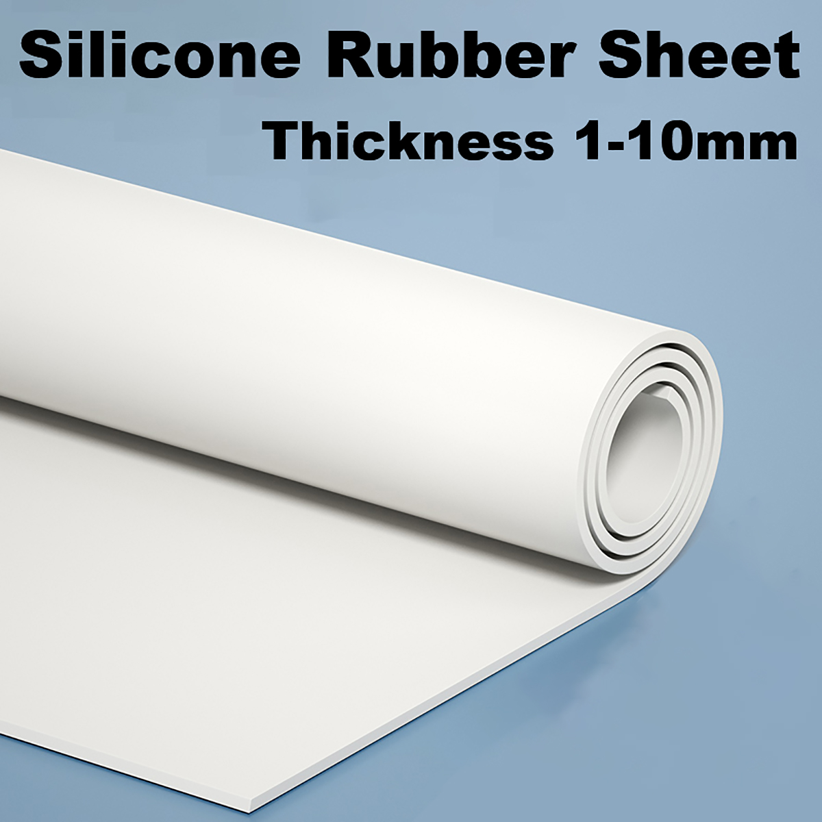 Silicone rubber sheet, white sheet mat, vacuum rubber sheet , 100 x 100, 200 x 200, 250 x 250, 300 x 300, 500 x 500, 500 x 1000 mm