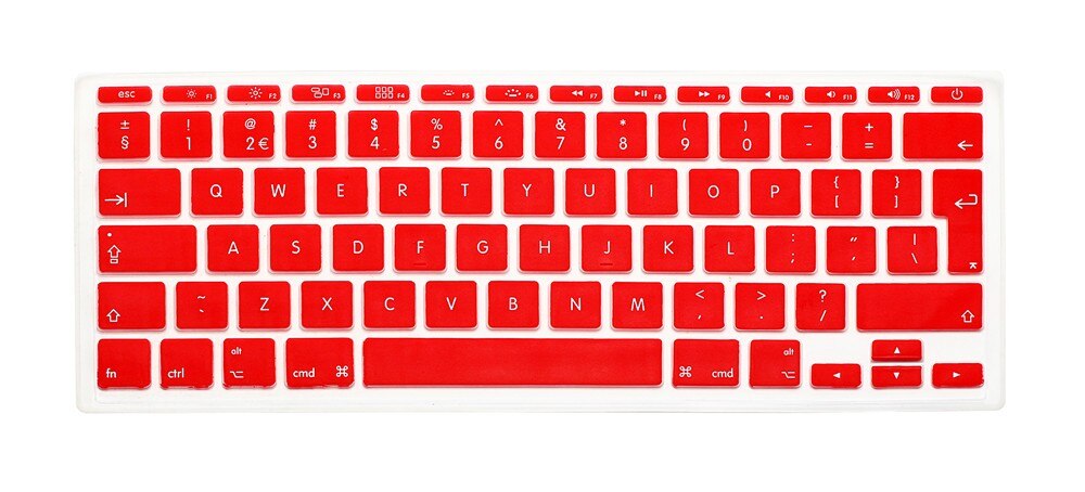 English UK EU Silicone Keyboard Cover For Apple Mac MacBook Air 11 11.6&quot; A1370 A1465 Model Euro/ISO Layout Protective Film
