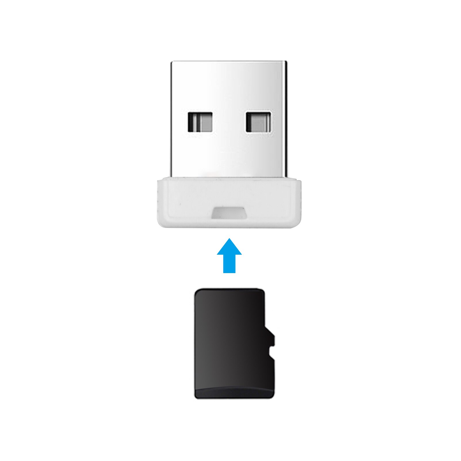 Lettore di Schede USB 2.0 - Adattatore Scheda Micro TF SD - Lettore di Memoria Esterno ad Alta Velocità