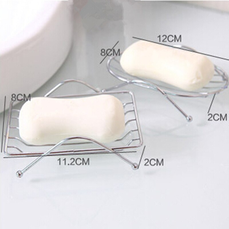 Magic Stainless Steel Soap Dishes Bathroom Hotel Single Layer Soap Holder Drainer Portable Storage Stand Container