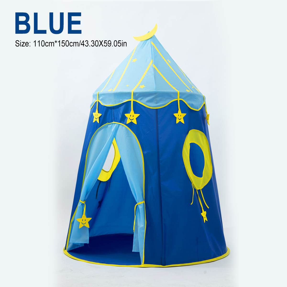 Kid Tent Huis Draagbare Prinses Kasteel 1.5M Hang Vlag Kinderen Teepee Tent Spelen Tent Verjaardag Christmas: Default Title