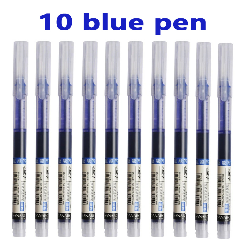 Set Pixuri Gel - 12 Buc - Vârf Scriere 0.5mm - Cerneală Uscare Rapidă - Negru, Roșu, Albastru și Culori: Violet