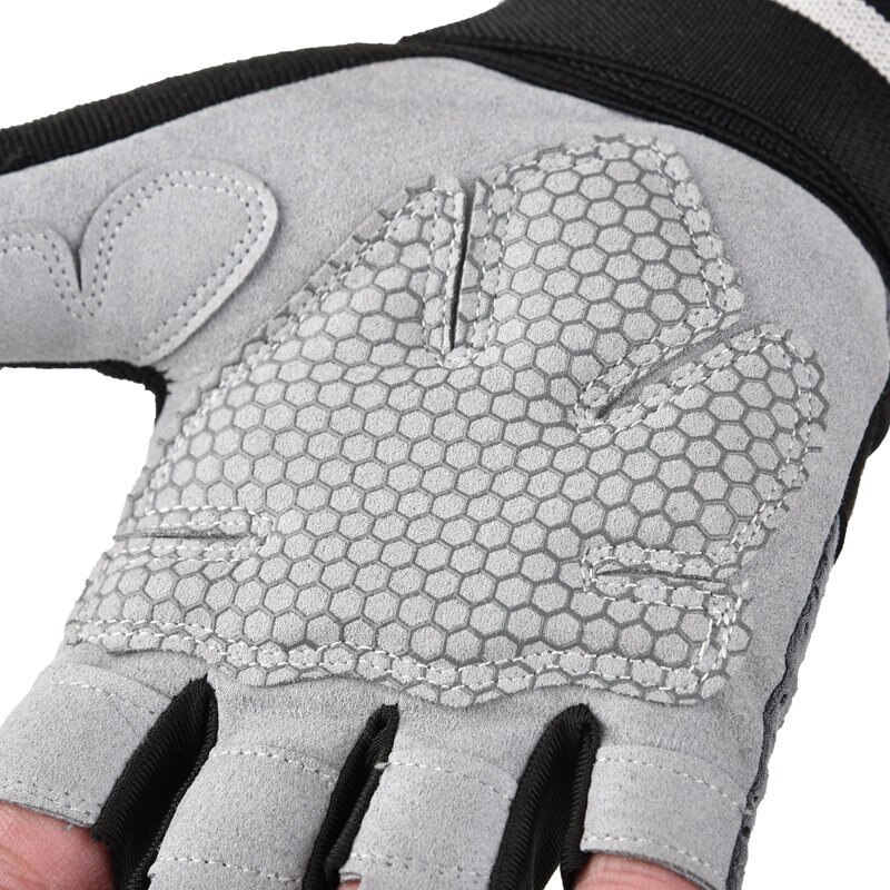 Gants de gymnastique à demi-doigt avec enroulement de poignet, équipement de musculation et de protection des mains pour hommes et femmes