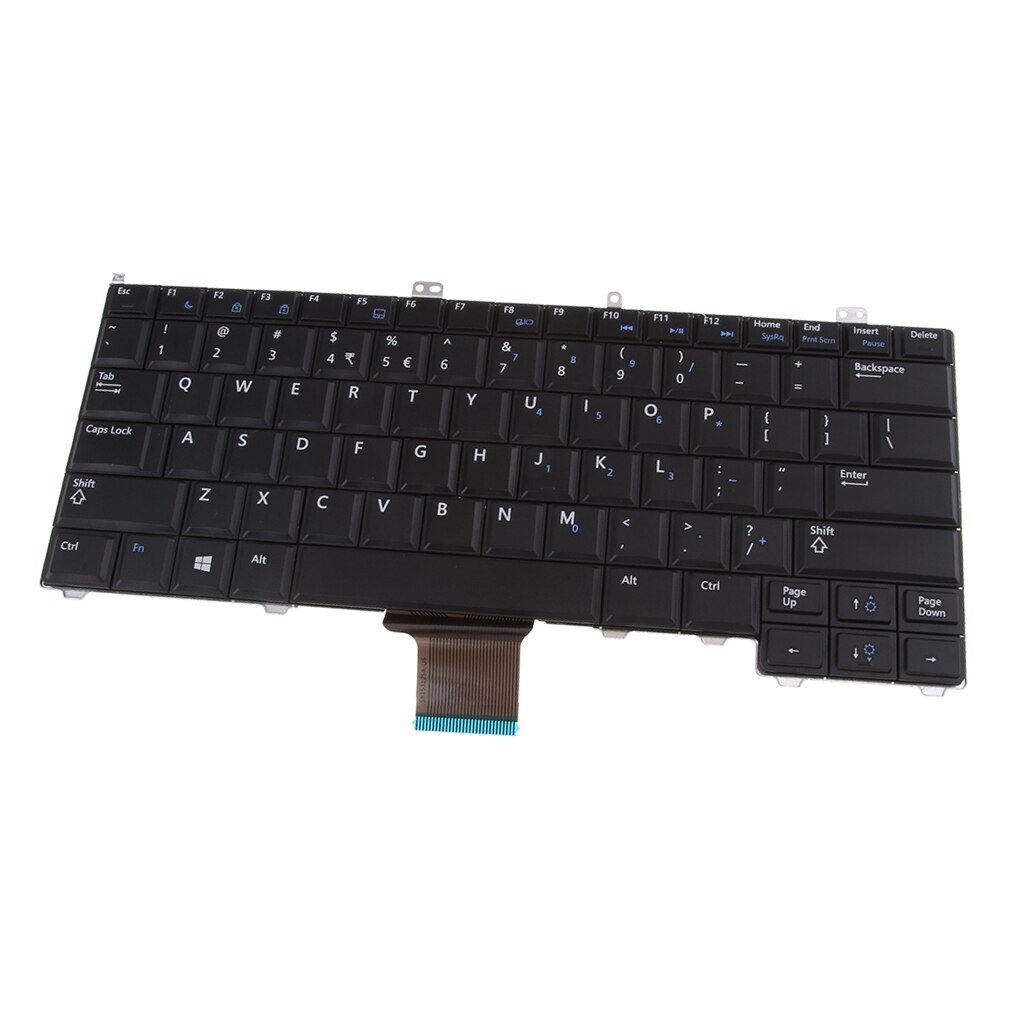 US English Layout Laptop Keyobard Replacement for Dell Latitude 12 7000 E7240 E7440 E7420 Keyboard with NumpadEnter