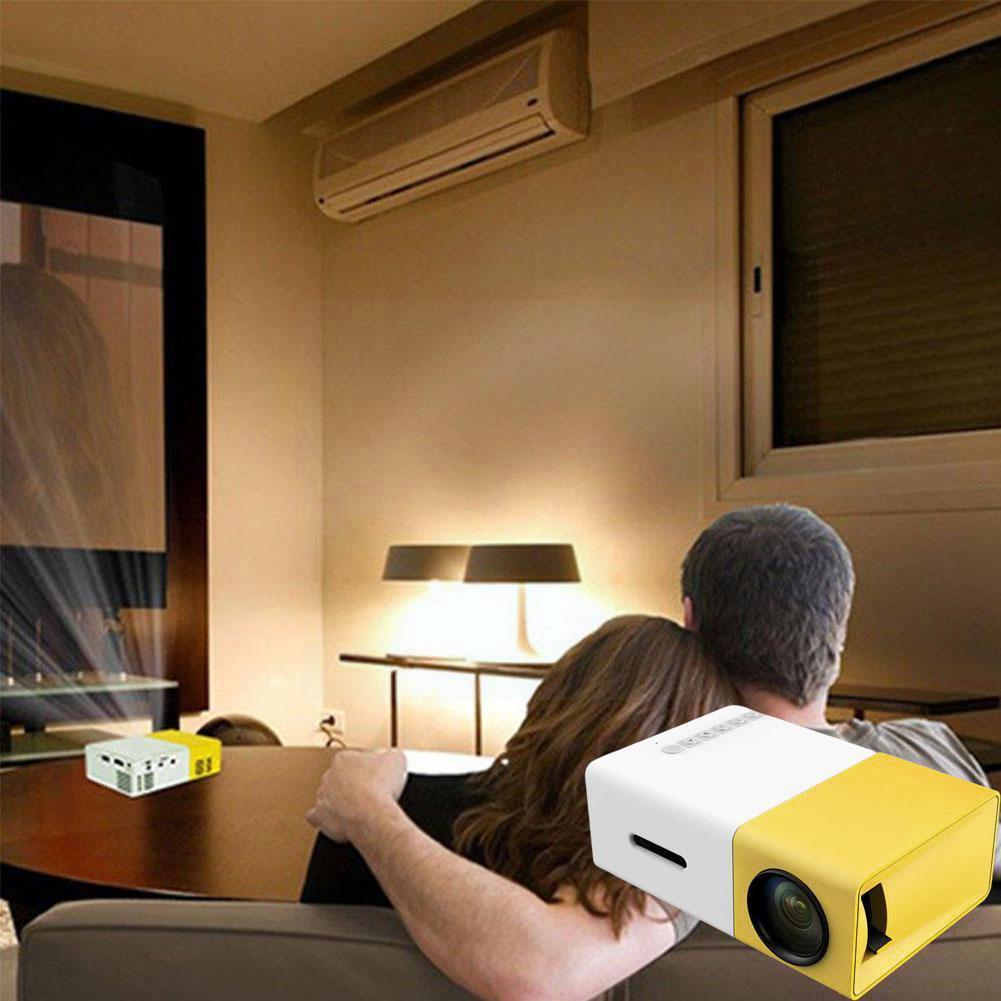 Thuis Mini Projector Yg300 Led Projector Audio Draagbare Media 1080P Ondersteunt Video Usb Player Home N3c1