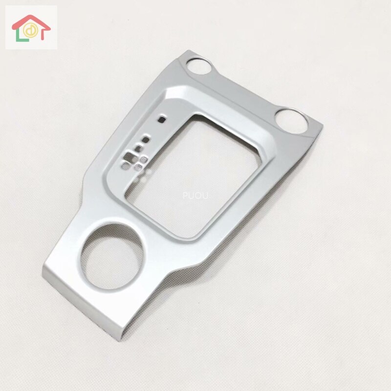 Voor Vw Volkswagen T-ROC Troc At Chrome Carbonfber Pookknop Cover Trim Cap Sticker Garneer Automatische: silver A