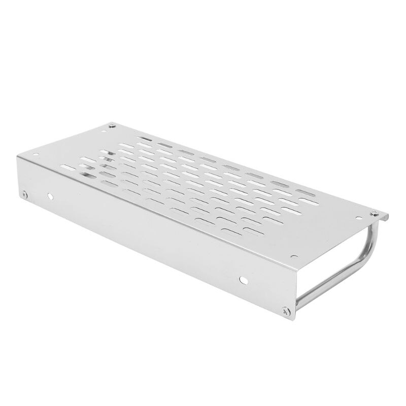 Repisa del baño de acero inoxidable de la cocina de pared-estante de almacenamiento montado de una sola capa