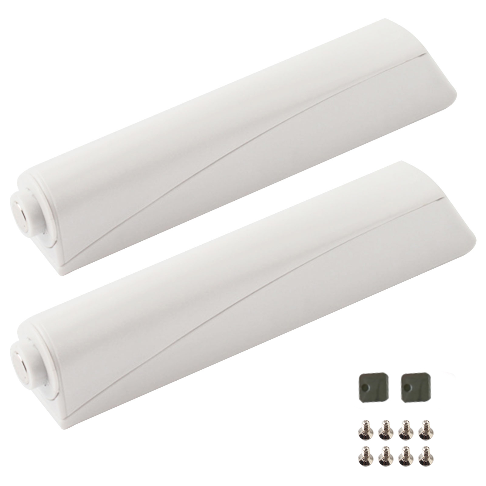 2Pcs Kastdeur Keuken Zware Hardware Magnetische Push Klink Duurzaam Accessoires Pom Plastic Lade Sluiting Draagbare Home: WHITE