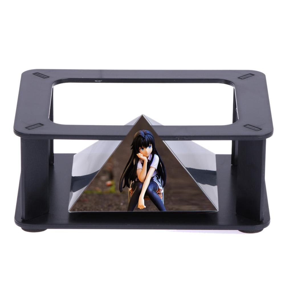 3D hologramme Type d'affichage intérieur Application projecteur pyramide hologramme affichage pyramide projecteur luxe vitrine pour Smartphone