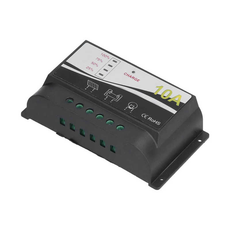 Solar Charge Controller Regulator Durable ABS Housing Solar Panel Charger Discharge Regulator 12V 24V Solar Panel Regulator