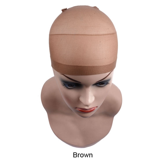 Red elástica para el cabello para mujer, gorro tejido con forro negro, redes para el cabello cómodas, gorro de peluca de rejilla con extremo abierto,: Color negro natural