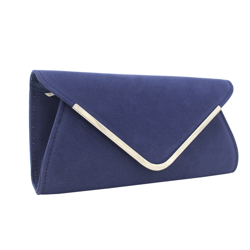 Populaire Dame Clutch Avondtasje Graceful Velours Winkelen Party Bruiloft Envelop Clutch Bag Voor Lady Vrouw Jong Meisje: Deep Blue