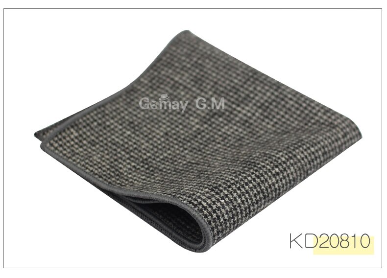 Wool Handkerchief For Men Suit Solid Pocket Square Business Hankies Classic Striped Hanky Plaid Pocket Towel: KD20810