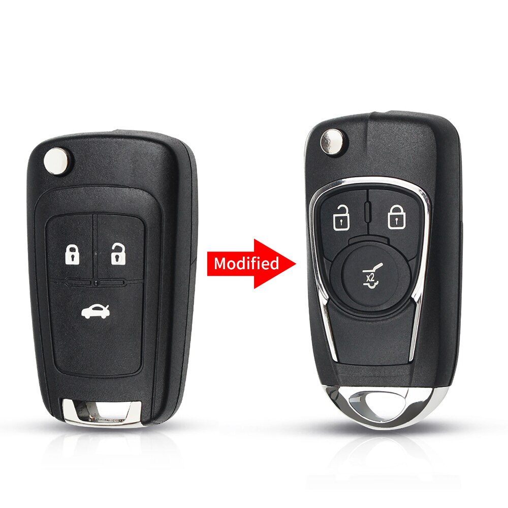 Keyyou 2/3/4/5 -painikkeet muutettu kääntyvä kaukosäädin auton avainkotelo chevrolet cruze -autolle opel opel insignia astra j zafira  c 2