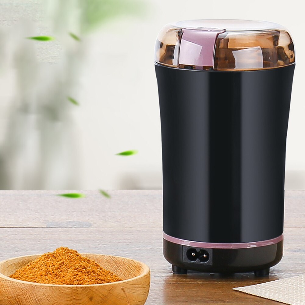 Mini elektrisk kaffekværn rustfrit stål kaffemaskine bønner mølle urter nødder knuser slibemaskine