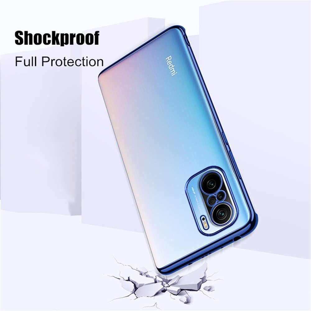 2021 custodia per telefono di lusso per Xiaomi Redmi Note 10 5G Clear Soft TPU Camera Protection Note10Pro Fashion Back Cover Fundas
