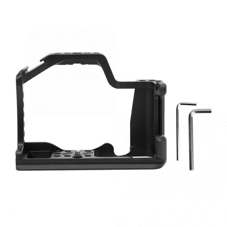 Metall Kamera KäFeige Anlage Griff Griff mit Kalten Schuh Montieren 1/4 3/8in Schraube Löcher für Kanon EOS M50/M5 Spiegellose Kamera Zubehör