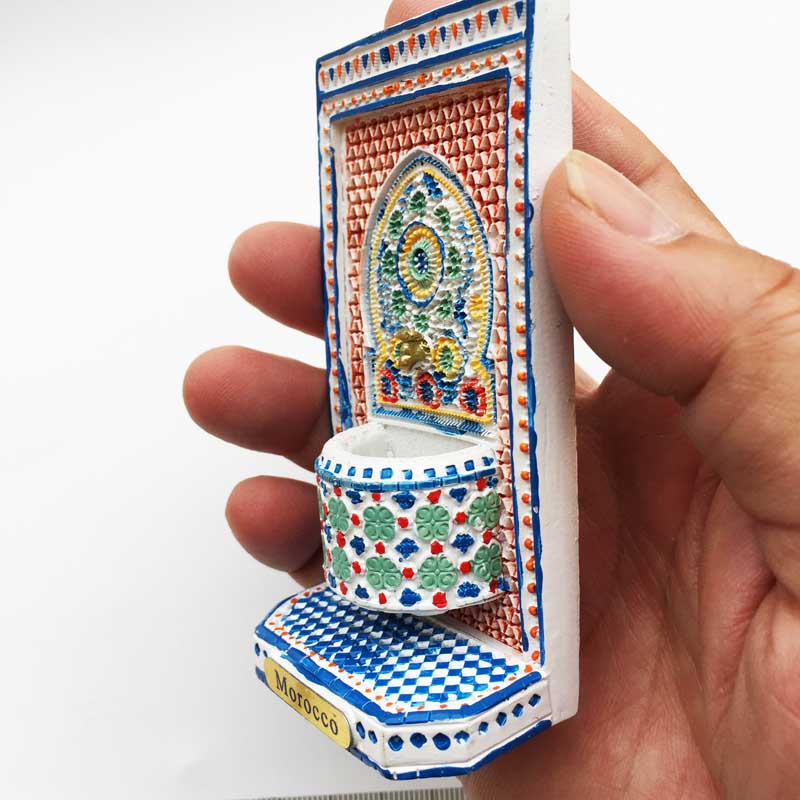 Imanes turísticos 3D para nevera, decoración de recuerdo, manualidades, manualidades, colección de , europa, marruecos