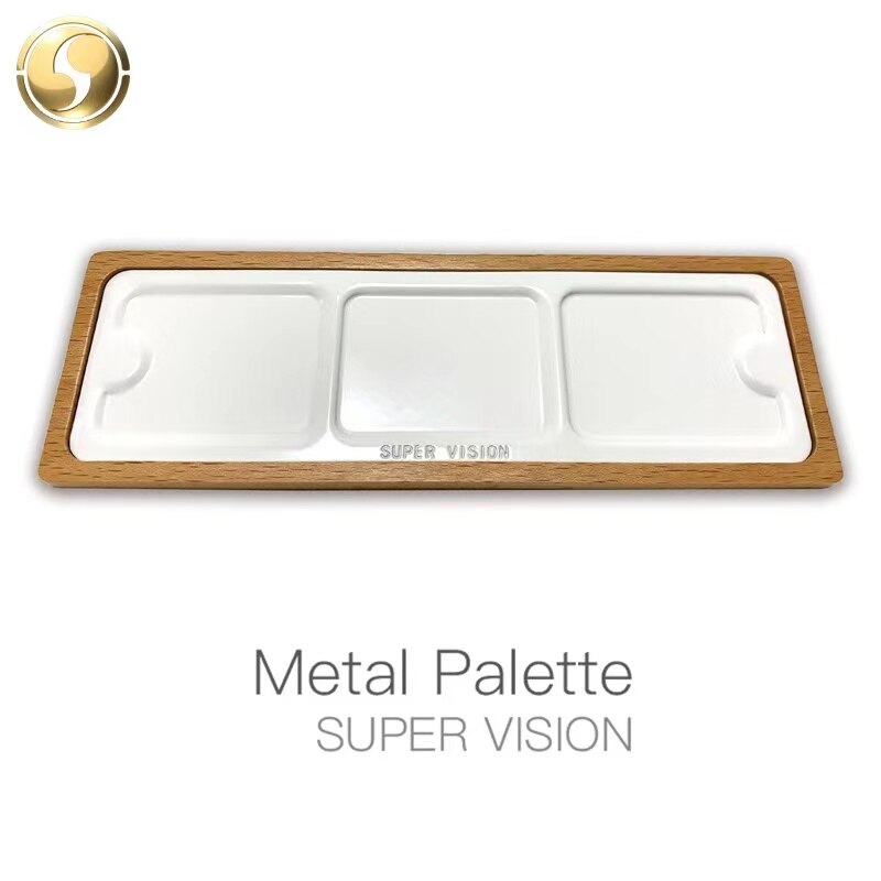 Super Vision – palette de pigments de vernis au four, palette en bois massif portable de voyage, Mini métal pour peinture d&#39;artiste gouache aquarelle: Default Title