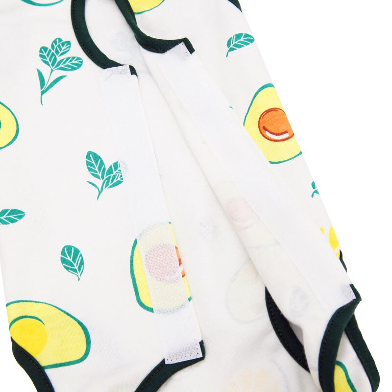 Ropa para mascotas con patrón de frutas, Mono para perro y gato, pijamas para niñas, bata quirúrgica para perros pequeños, monos para perros desteñidos antilamer