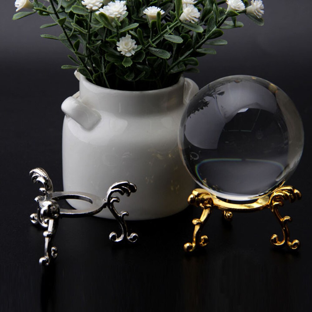 3D Engraved Metal Base Home Decor DIY Sphere Holder Photography Props Art Craft Display Crystal Ball Stand Ornaments Office