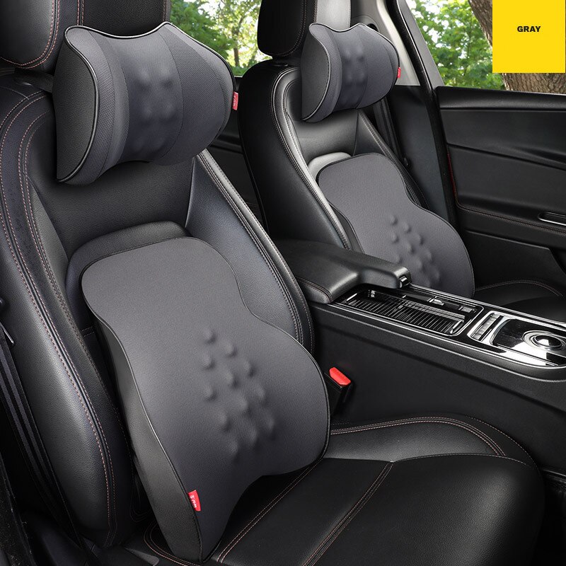 Auto Massage Kussen Rugleuning Ondersteunen Lumbale Kussen Verlichten Vermoeidheid Hals Usb Opladen Hoofdsteun Voor Office Home Auto Accessoires