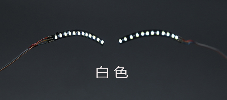 Podświetla doprowadziło sztuczne rzęsy świecące w ciemności materiały imprezowe bar Halloween kreatywne zdjęcie dekoracja przyjęcie noworoczne ślubna: Głębokie szafir