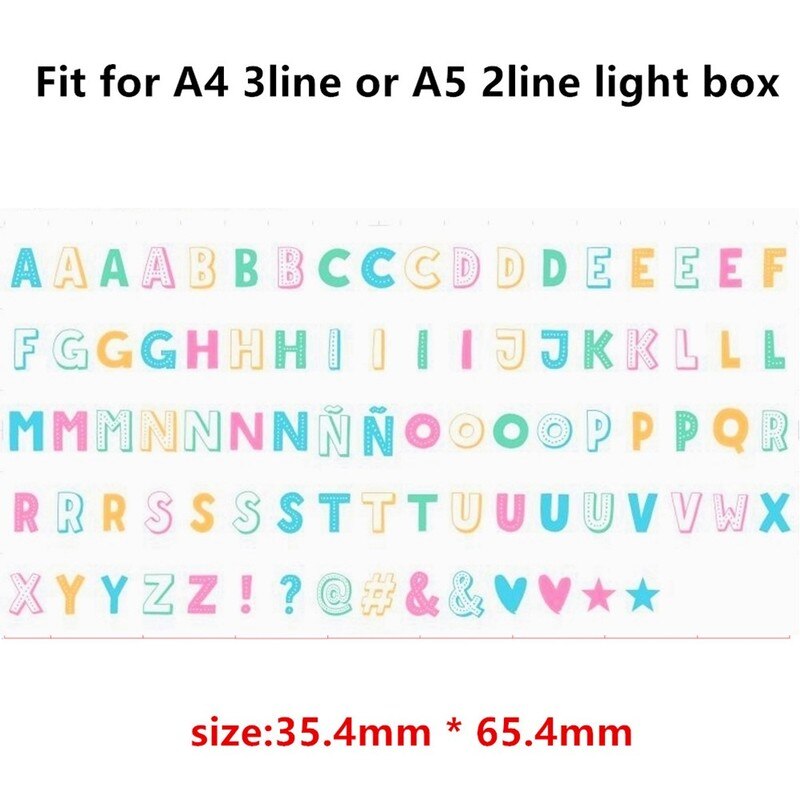 Led Brief Lamp A6 A5 A4 Size Diy Plastic Lichtbak Met 85 Letters Plasic Lightbox Marquee Teken Tafel Decoratie verlichting