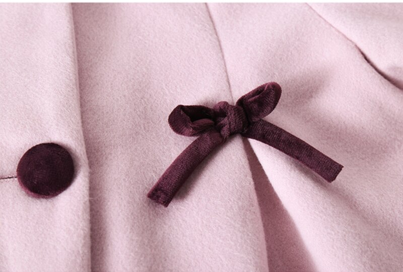 Veste d'hiver en laine pour fille, manteau , vêtements d'extérieur, à la , pour enfant de 4 6 8 10 12 13 ans