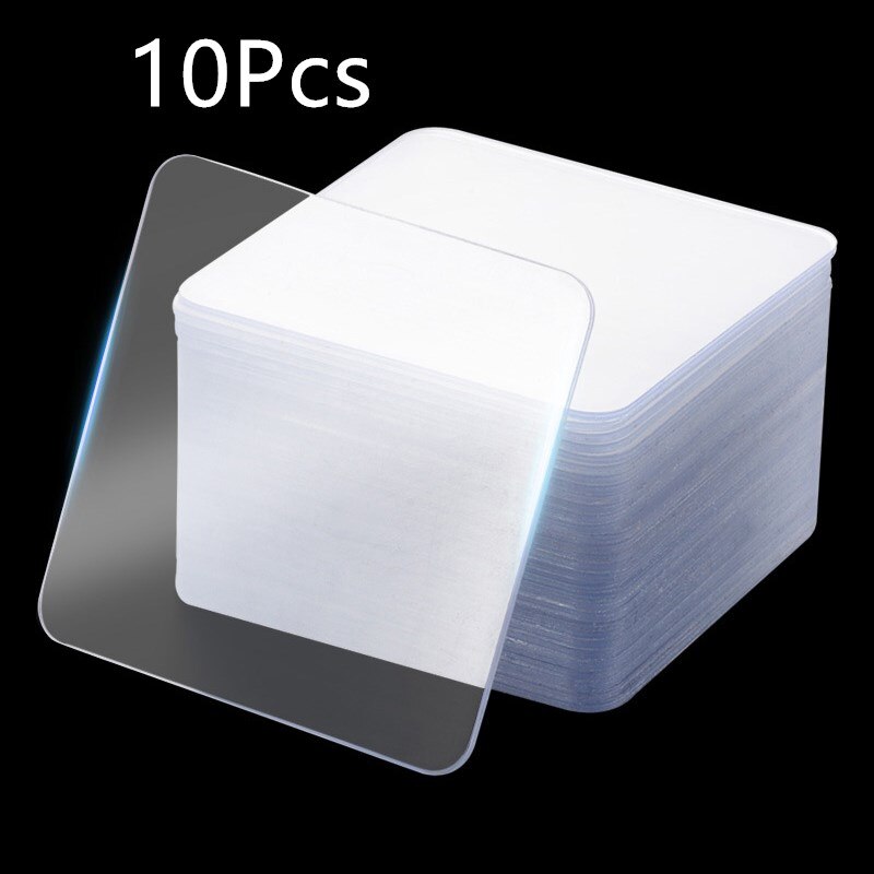 10 stk dobbeltsidet klistermærke gennemsigtig magisk kraftfuld nano sømløs skridsikker dobbeltsidet tape uden stansning af hjemmet