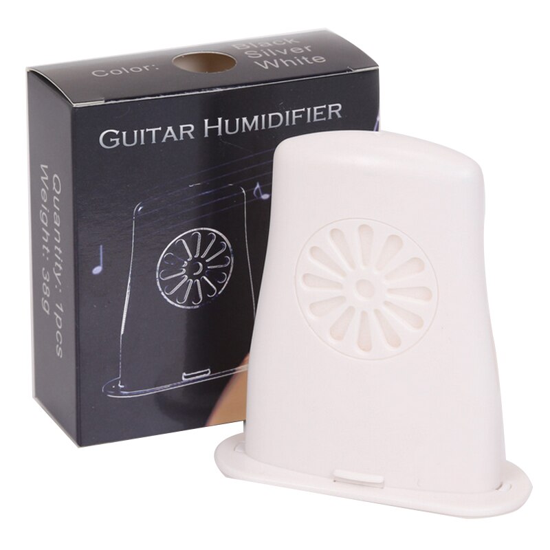 Guitarra humidificador de agujeros de sonido acústico Guitarra humidificador de agujeros de sonido higrómetro de humedad depósito para la Guitarra: 1pcs Humidifier WH