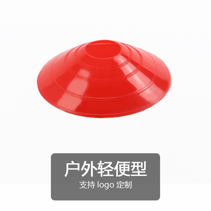 Outdoor Sport Voetbal Rugby Speed Training Disc Cone Cross Track Ruimte Marker Inline Schaatsen Cross Speed Training 10Pcs: Regular red