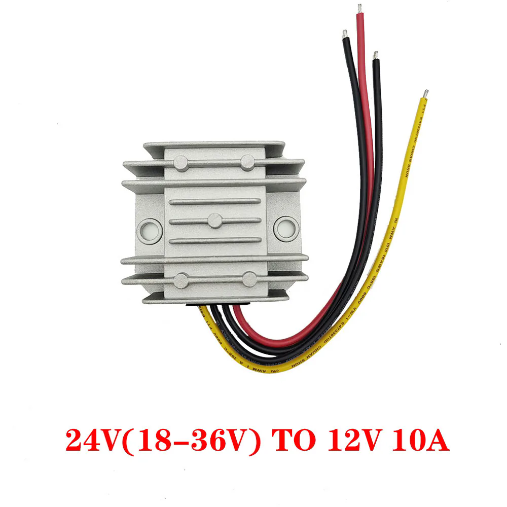 24V CC 36V 48V 60V 72V 18-90V a 12V 10A 20A 30A 40A DC convertidor reductor regulador de voltaje transformador fuente de alimentación del coche: Oro