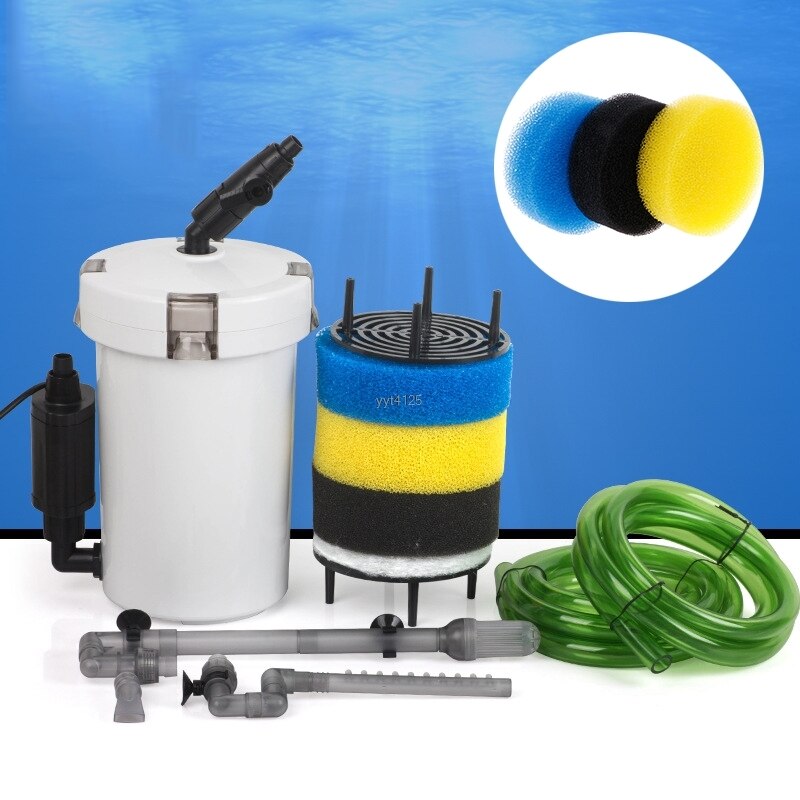 1 set /3 stuks vervangende filterspons voor externe aquariumfilter emmer hw -602/ hw -602b