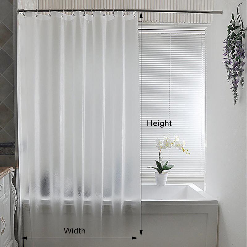 Nordic Translucent Shower Curtain PEVA Frosted Bath Curtains Waterproof Mildewproof Bathing Room Partition Curtain Home Decor