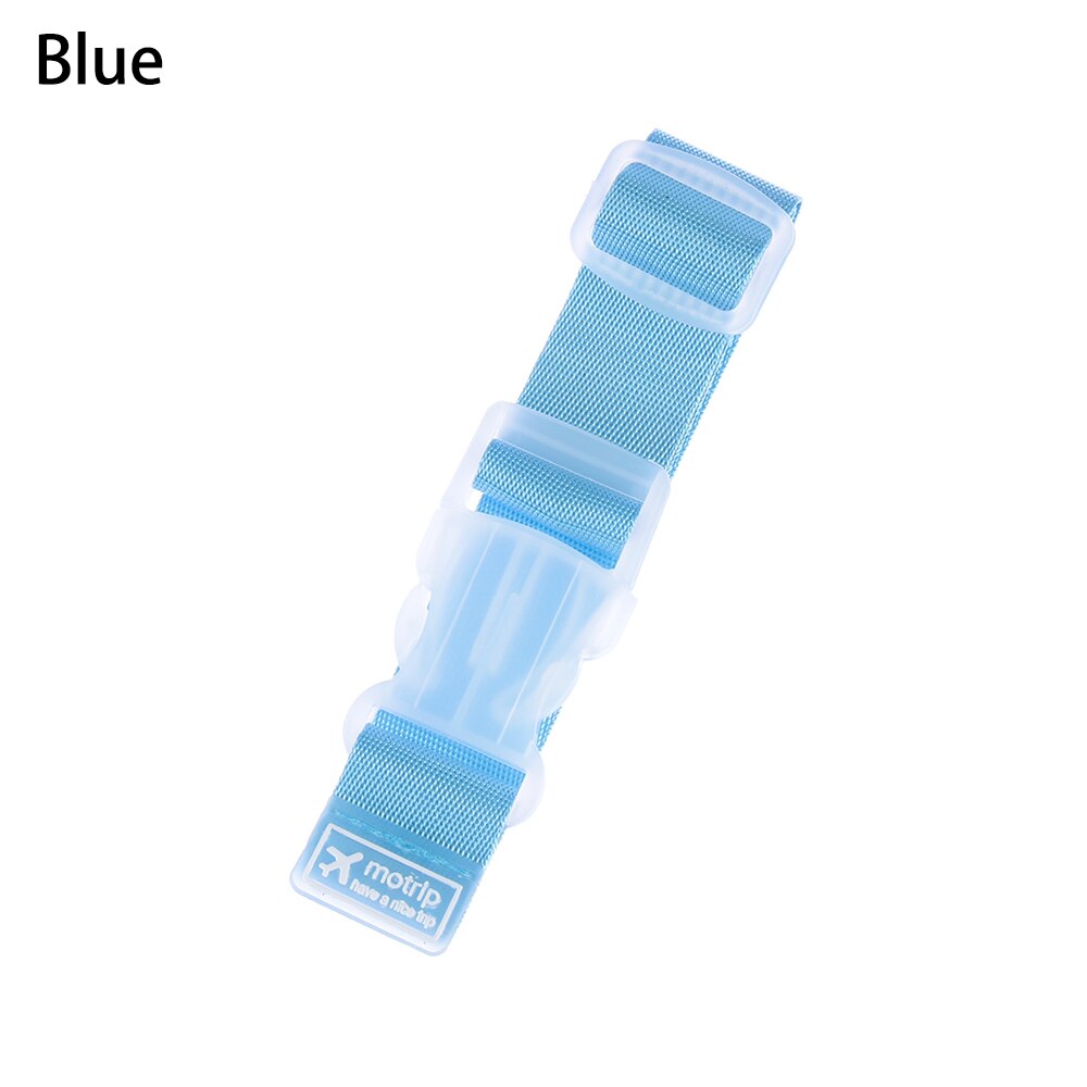 Portable Suitcase Bag Anti-lost Luggage Strap Adjustable Buckle Lock Hooks Fixing Strap Baggage Tie Down Belt Travel Accessories: Blue