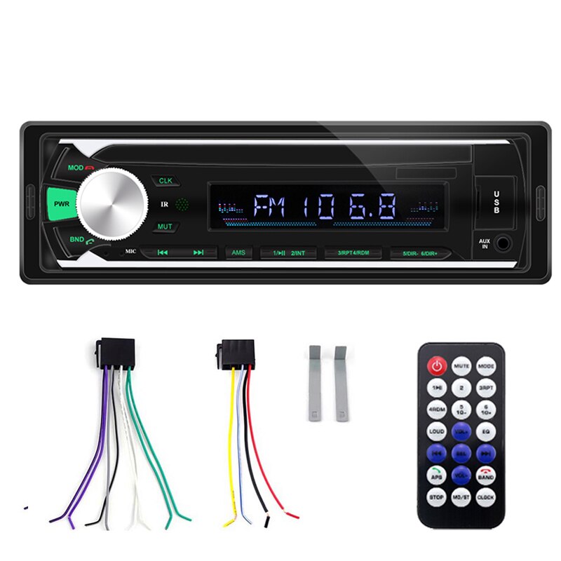 Radio de Coche Autoradio 1 Din Bluetooth SD MP3 jugador Coche Radios Estereo Poste Para Auto audio estéreo Carro Samochodowe Automotivo: No SD Card