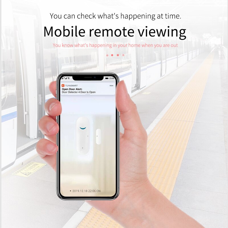 Deur Raam Sensor Draadloze Verbinding Smart Mini Deur Sensor Werken Met Alexa Google Home Tuya/Smart Leven App Smart thuis
