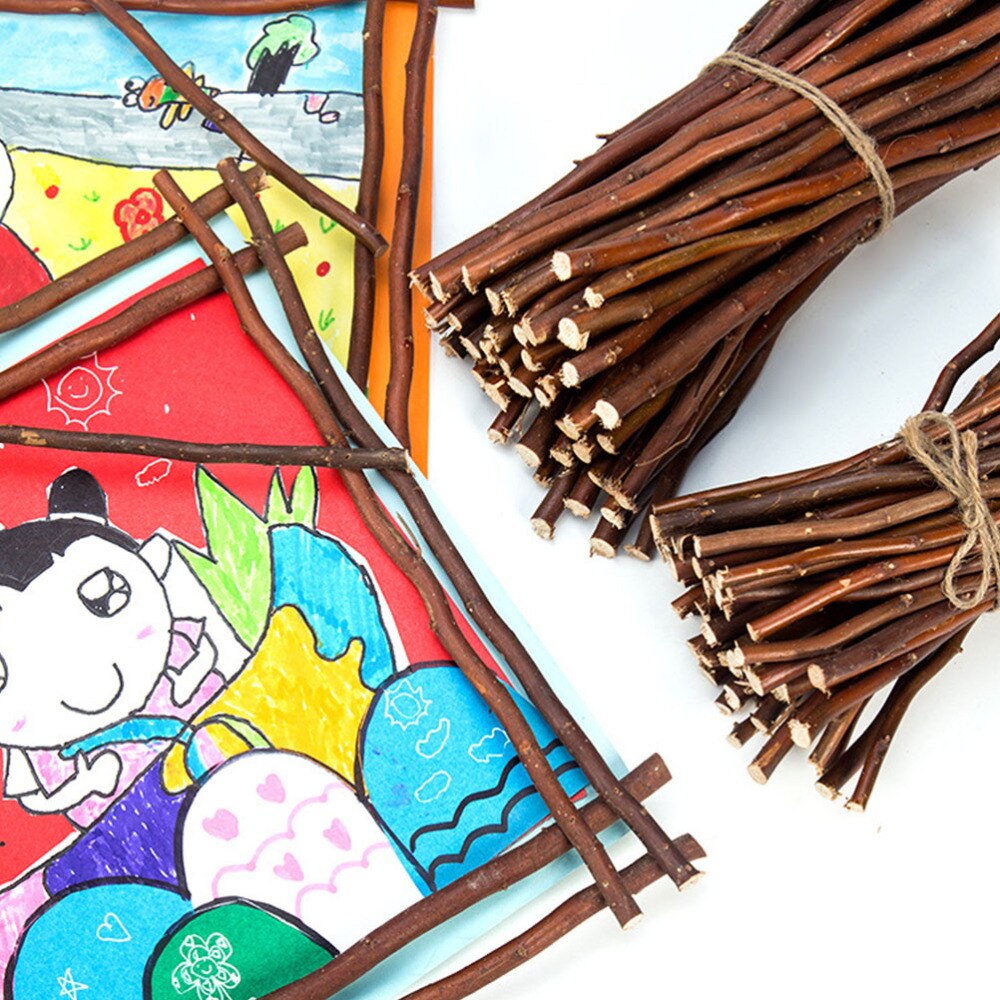 1 Set Photo Props Wood Log Sticks DIY Crafts Christmas Branches Decor for Indoor Party