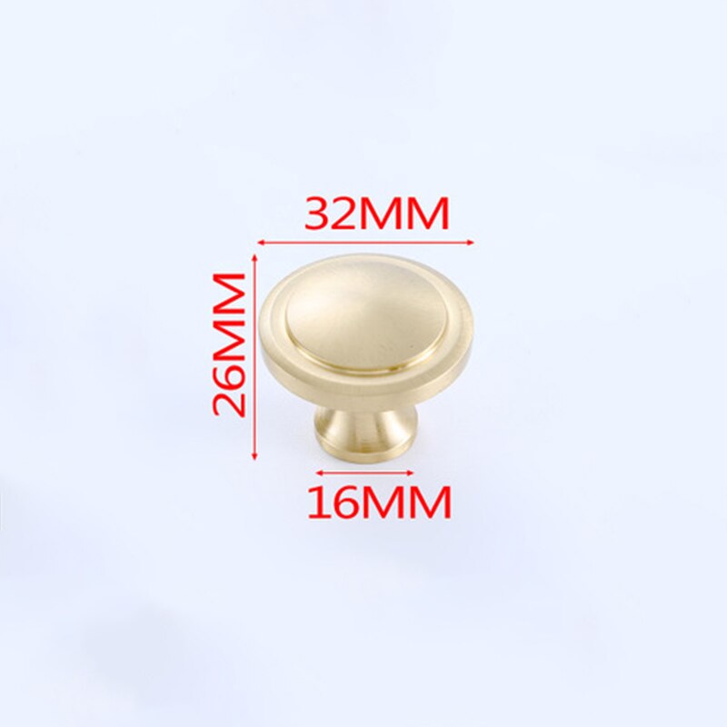 Round Brass Dresser Knob Drawer Handle Cabinet Door Handle Furniture Antique Kitchen Handle: style 4